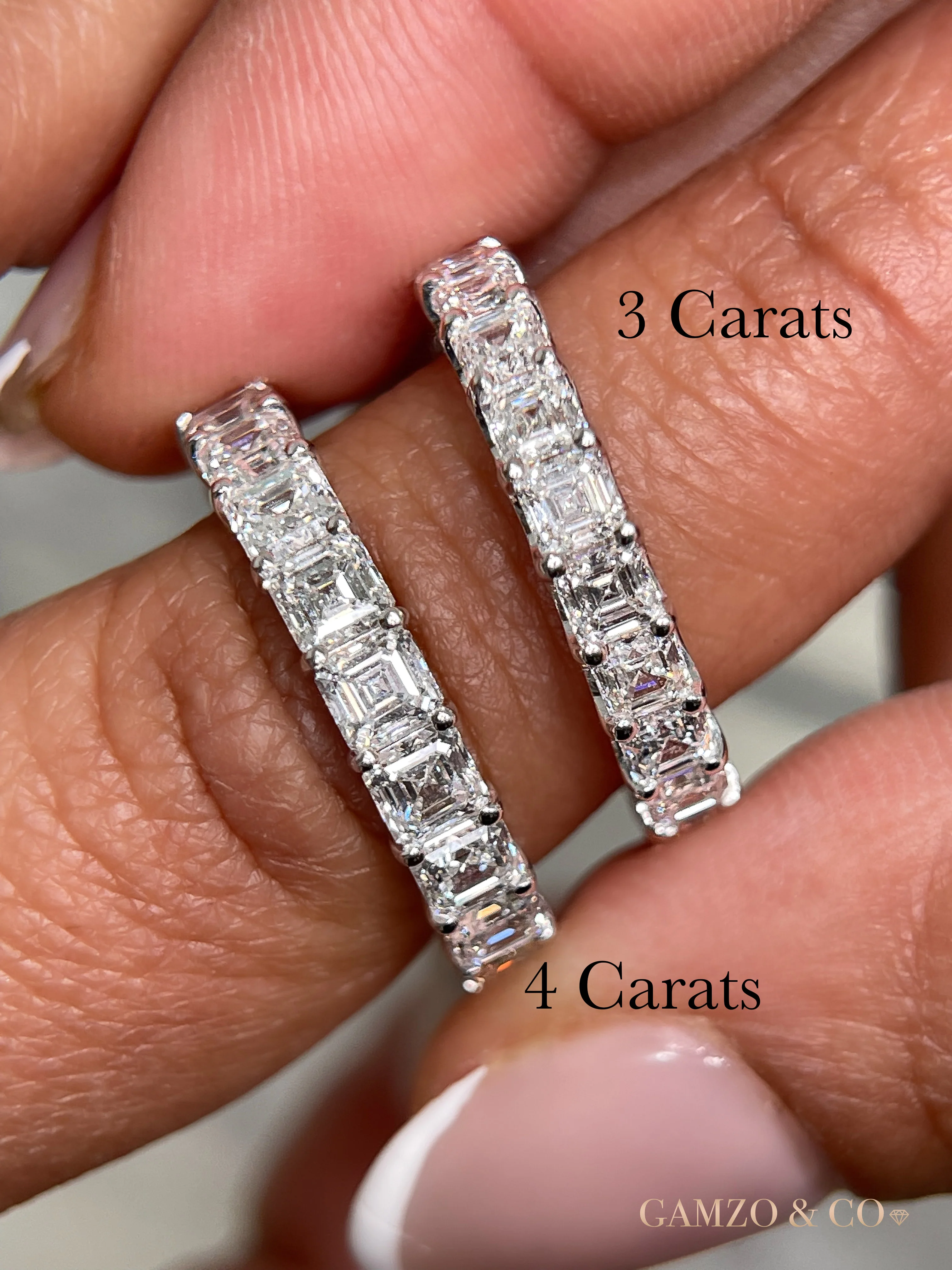 Asscher Cut Natural Diamond Eternity Band - Image 5