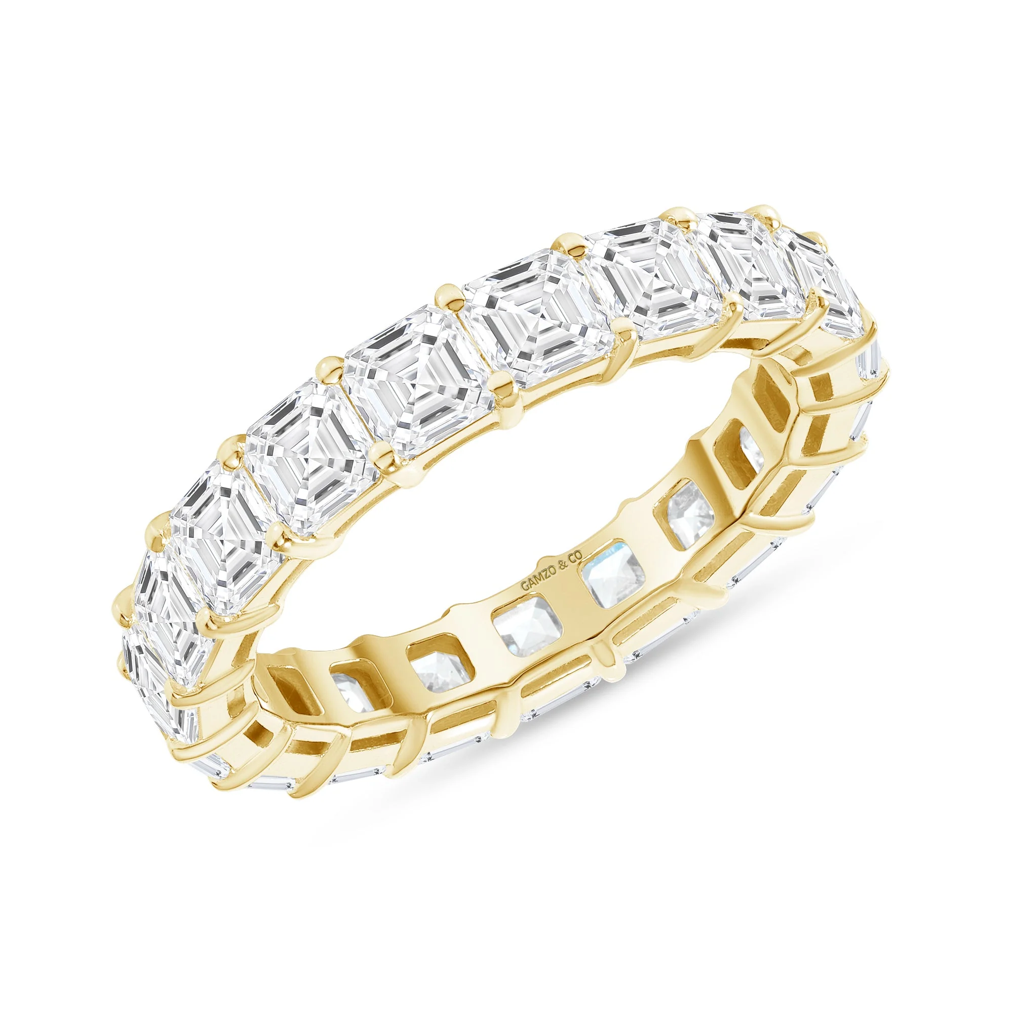 Asscher Cut Lab Grown Diamond Full Eternity Band - Image 3
