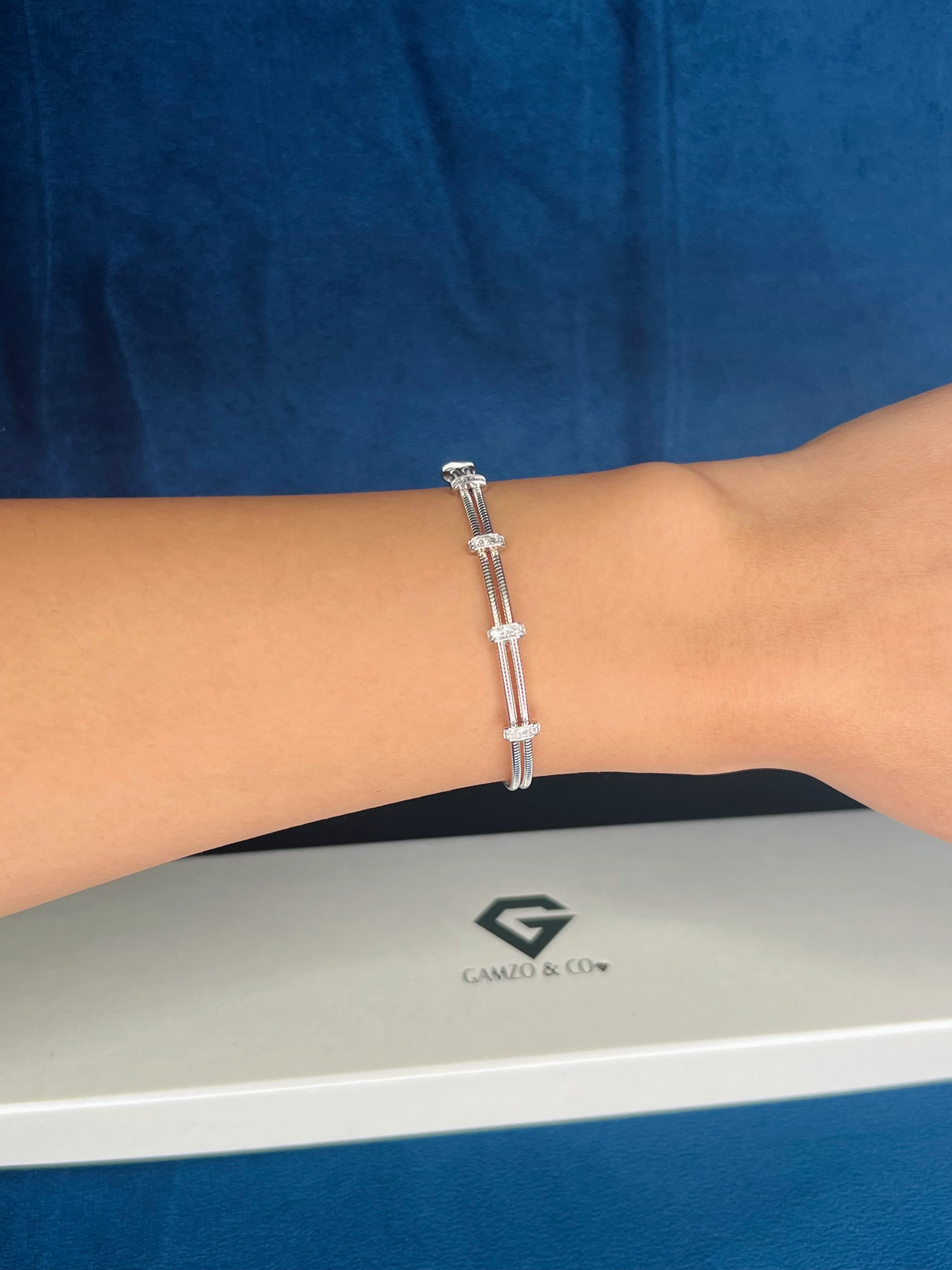 Couture Cuff, Diamond Bangle - Image 4