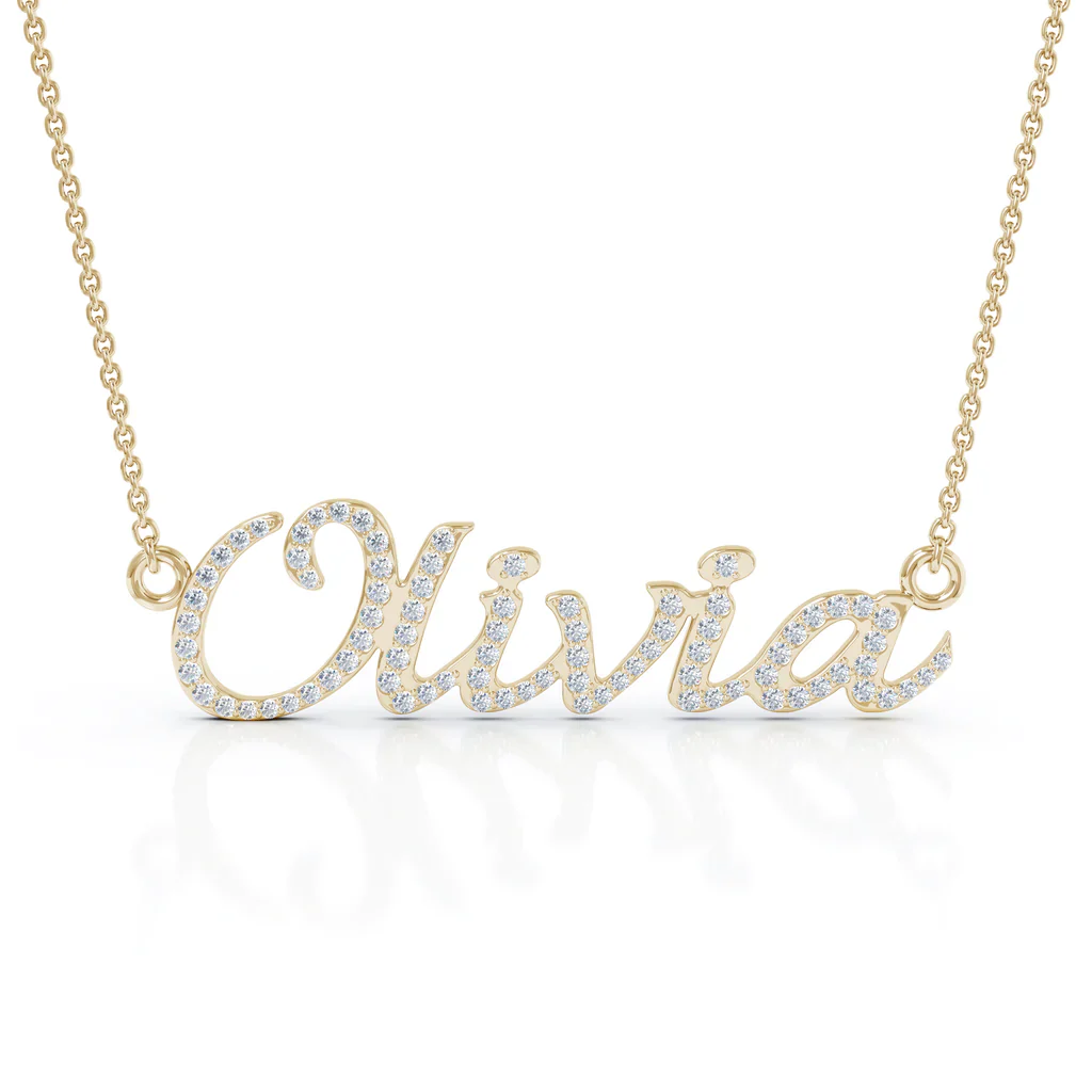 Diamond Name Necklace - Image 2