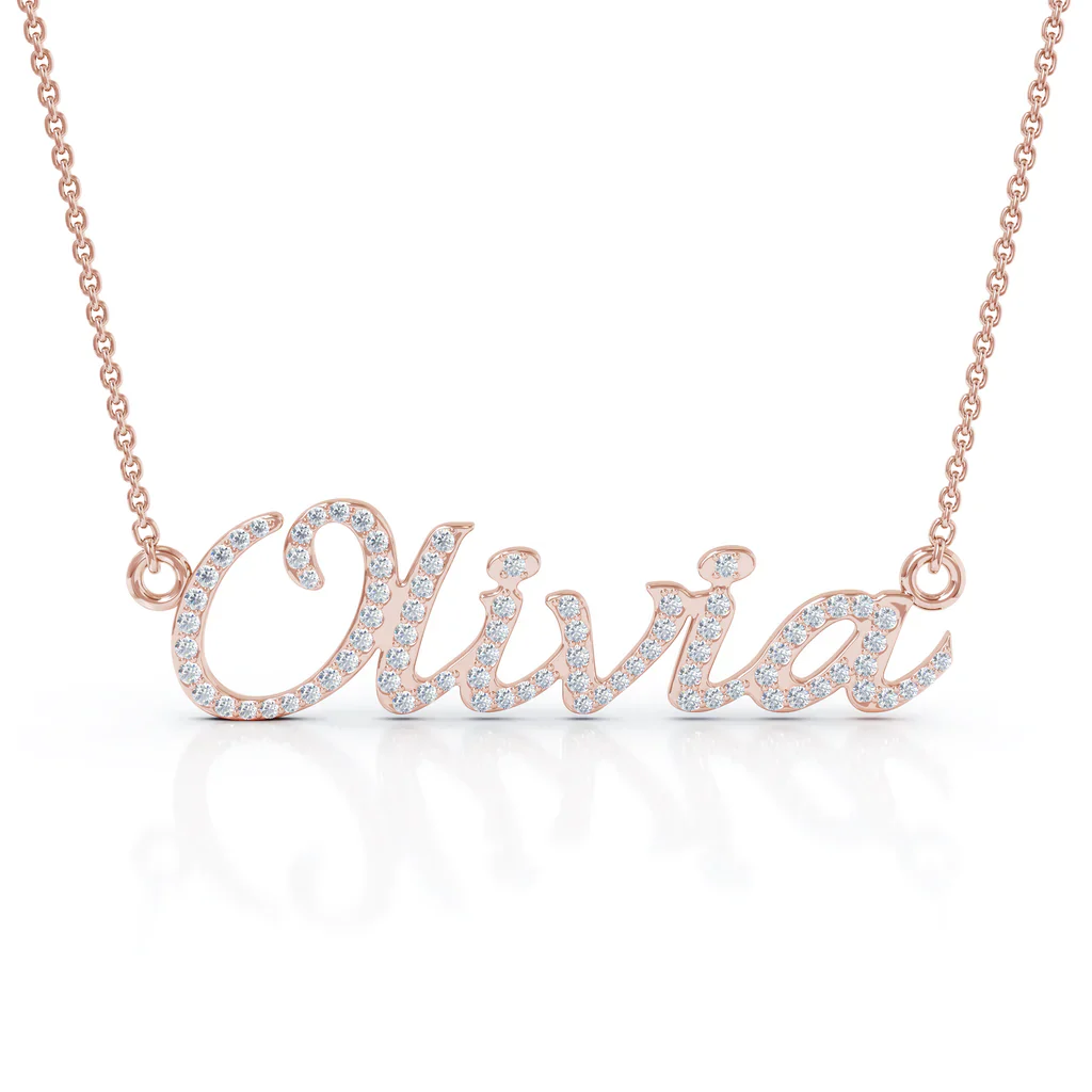 Diamond Name Necklace - Image 3