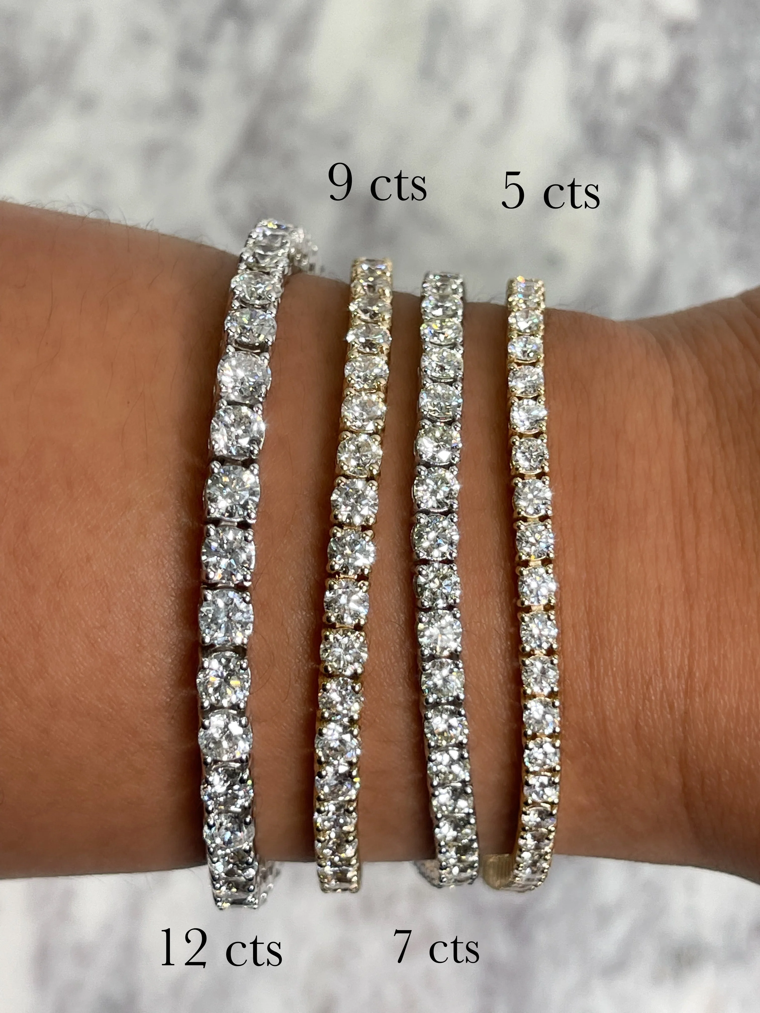 Lab Grown Diamond Tennis Bracelet - Classic Round Cut - Image 4