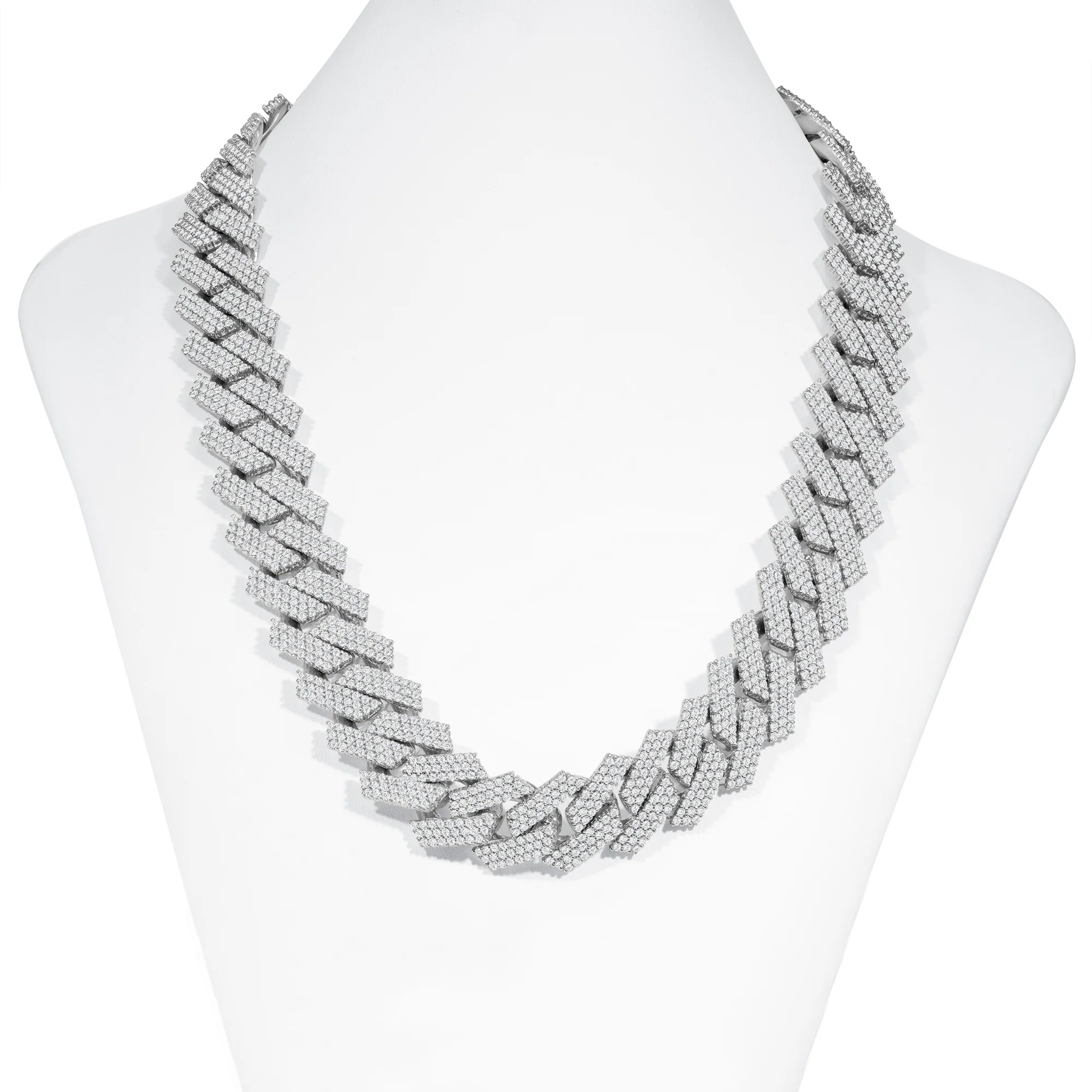 Diamond Miami Cuban Necklace - 14k Gold 30mm - Image 3