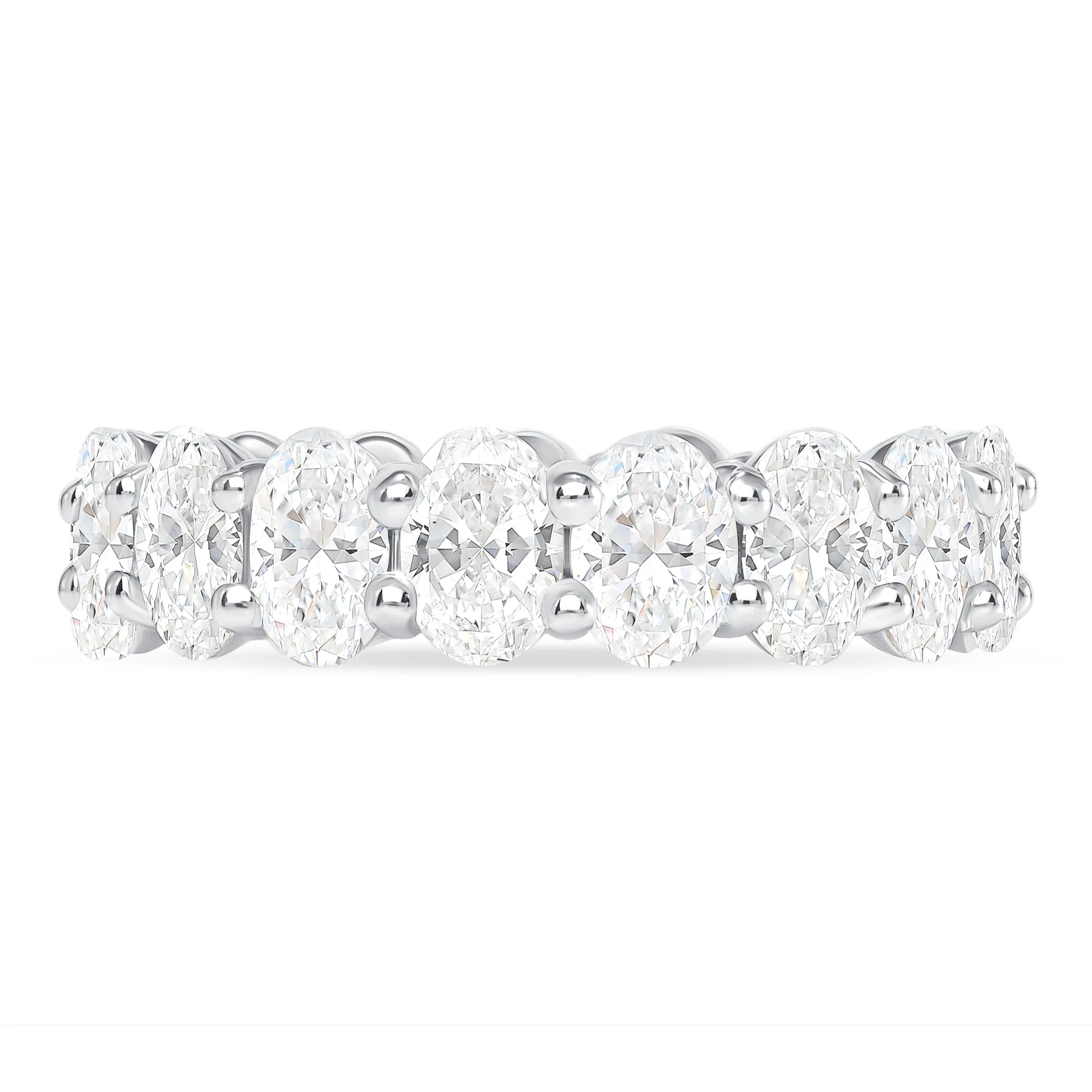 Oval Cut Natural Diamond Eternity Band. 5 Carat, 6 Carat, 8 Carat - Image 6