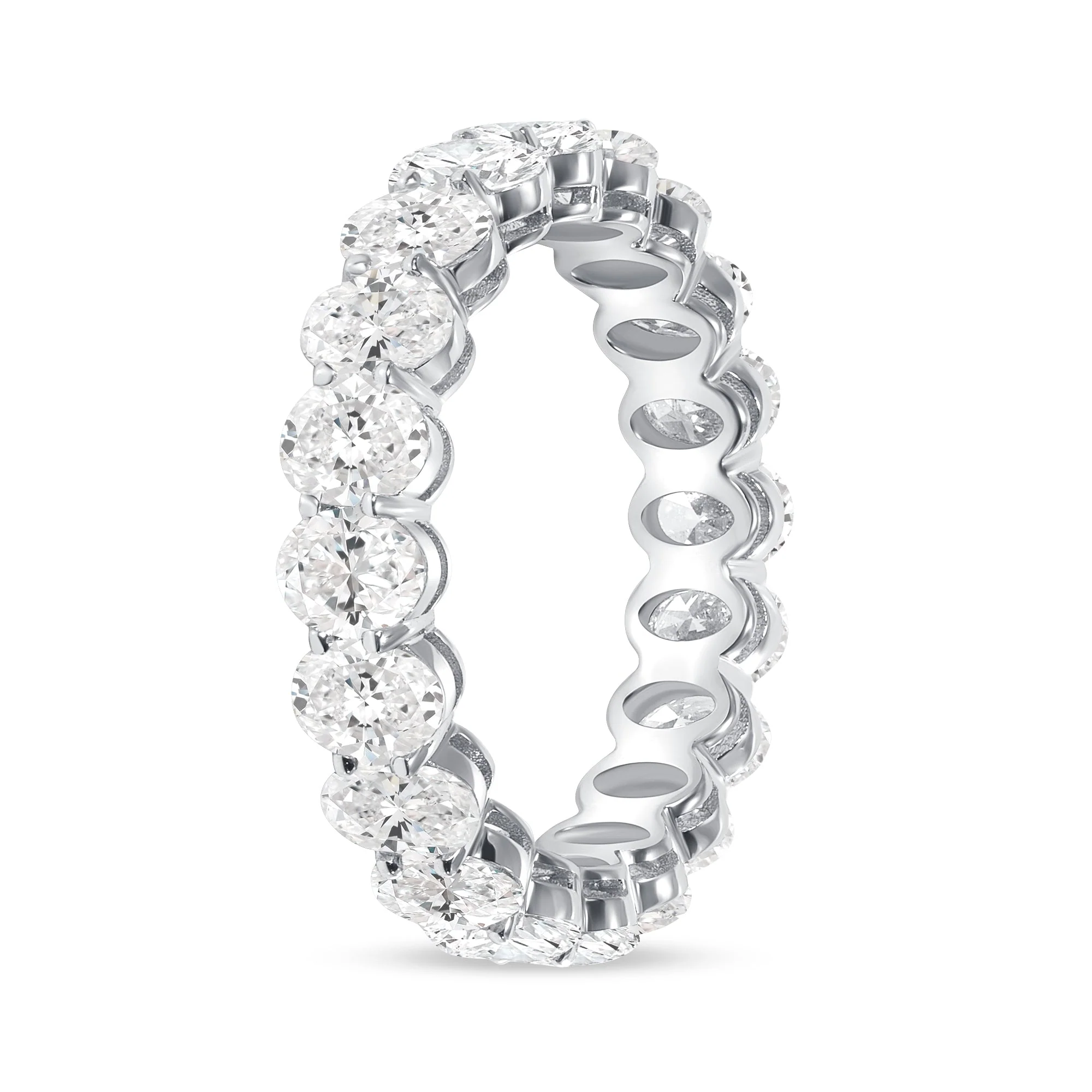 Oval Cut Lab Grown Diamond - Full Eternity Band - Image 8