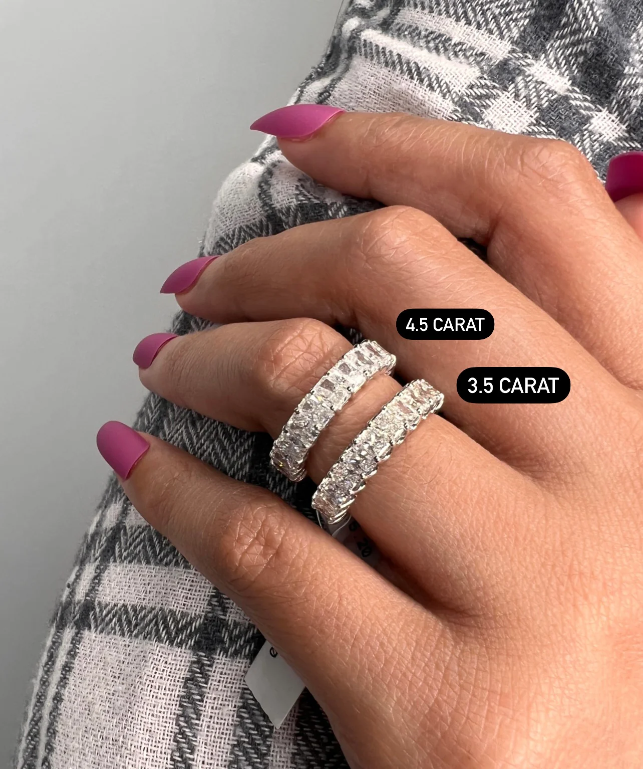 Radiant Cut Natural Diamond Eternity Band - Image 10
