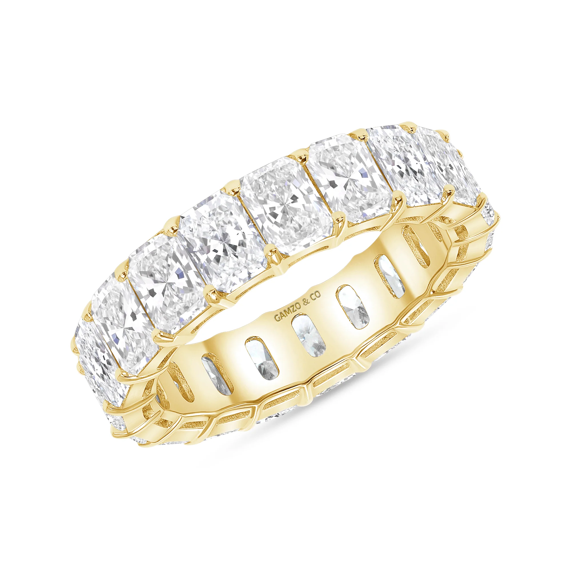 Radiant Cut Natural Diamond Eternity Band - Image 4