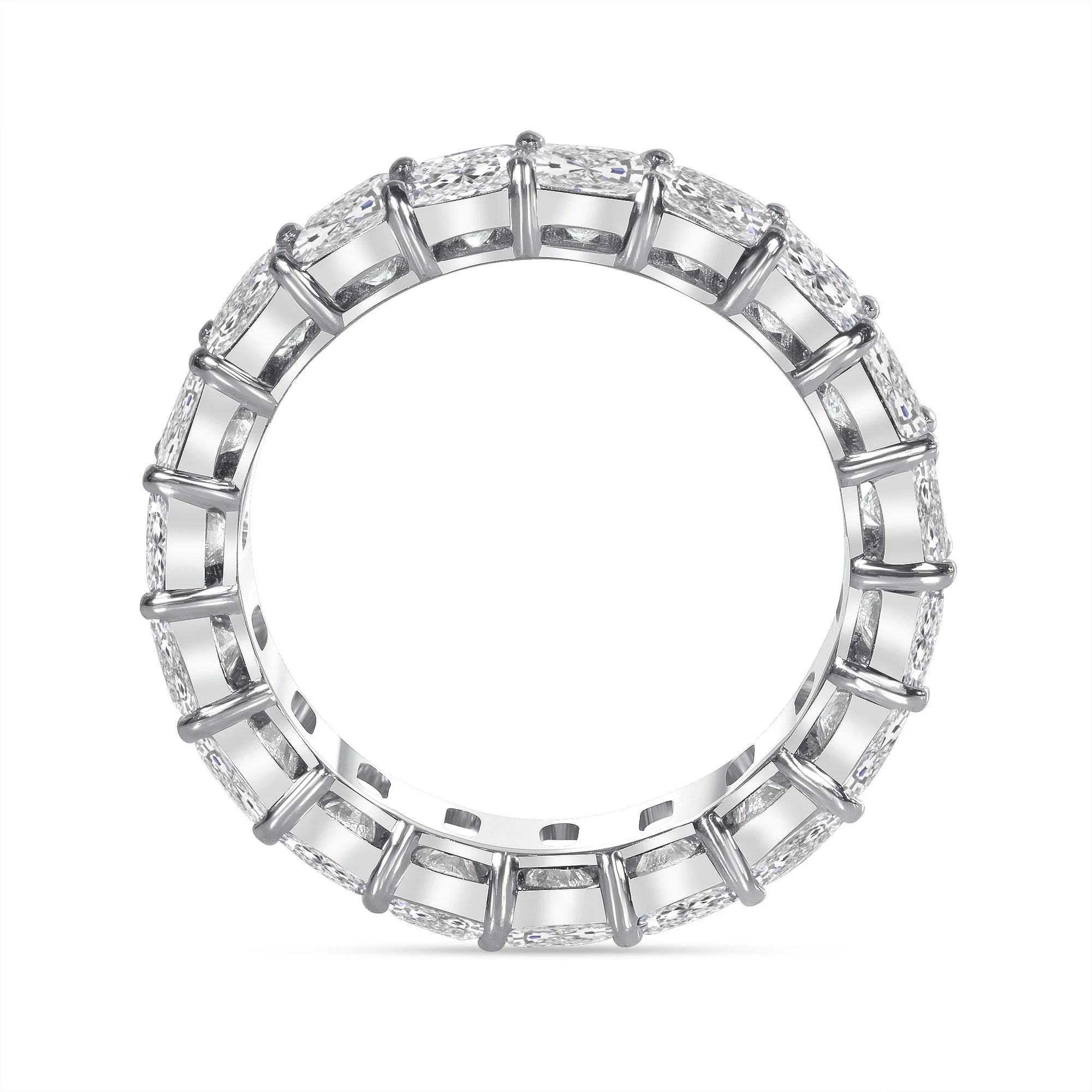 Radiant Cut Natural Diamond Eternity Band - Image 7