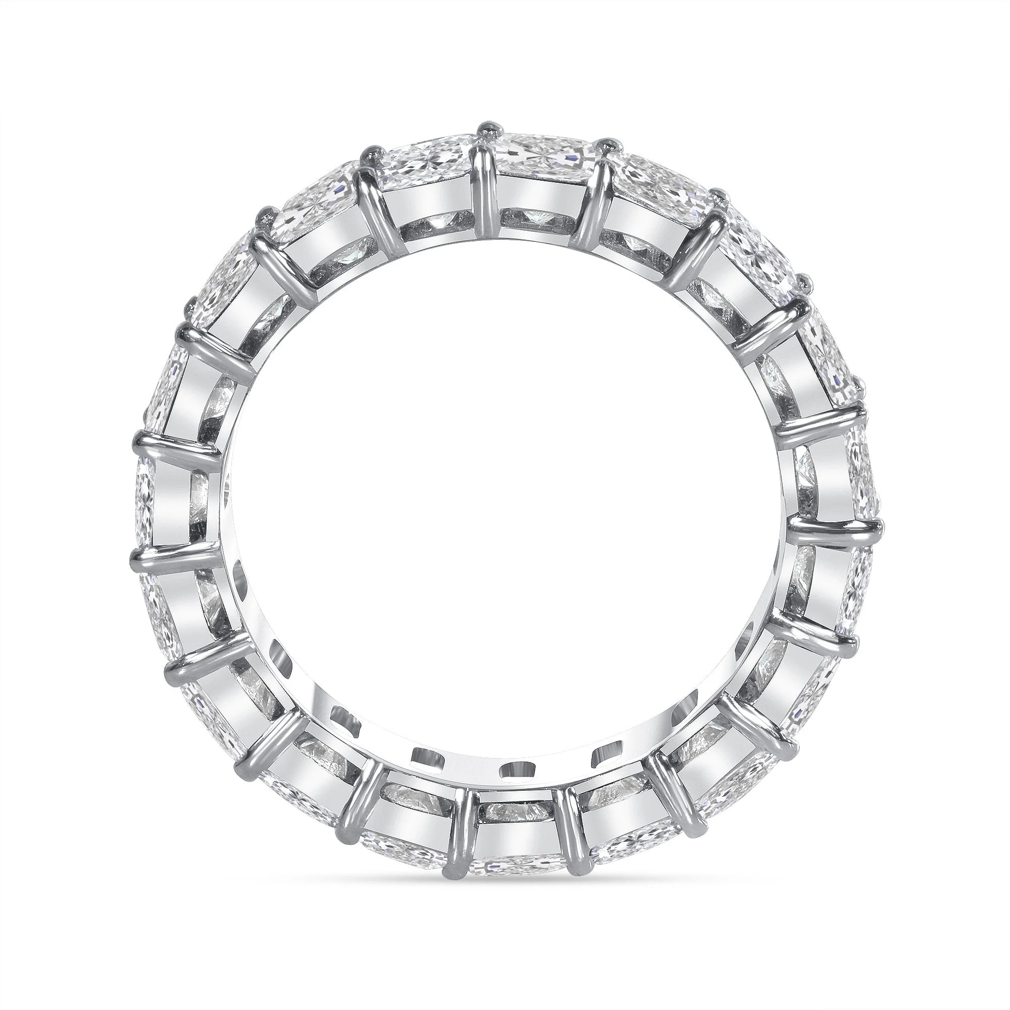 Radiant Cut Lab Grown Diamond Full Eternity Band - Image 5
