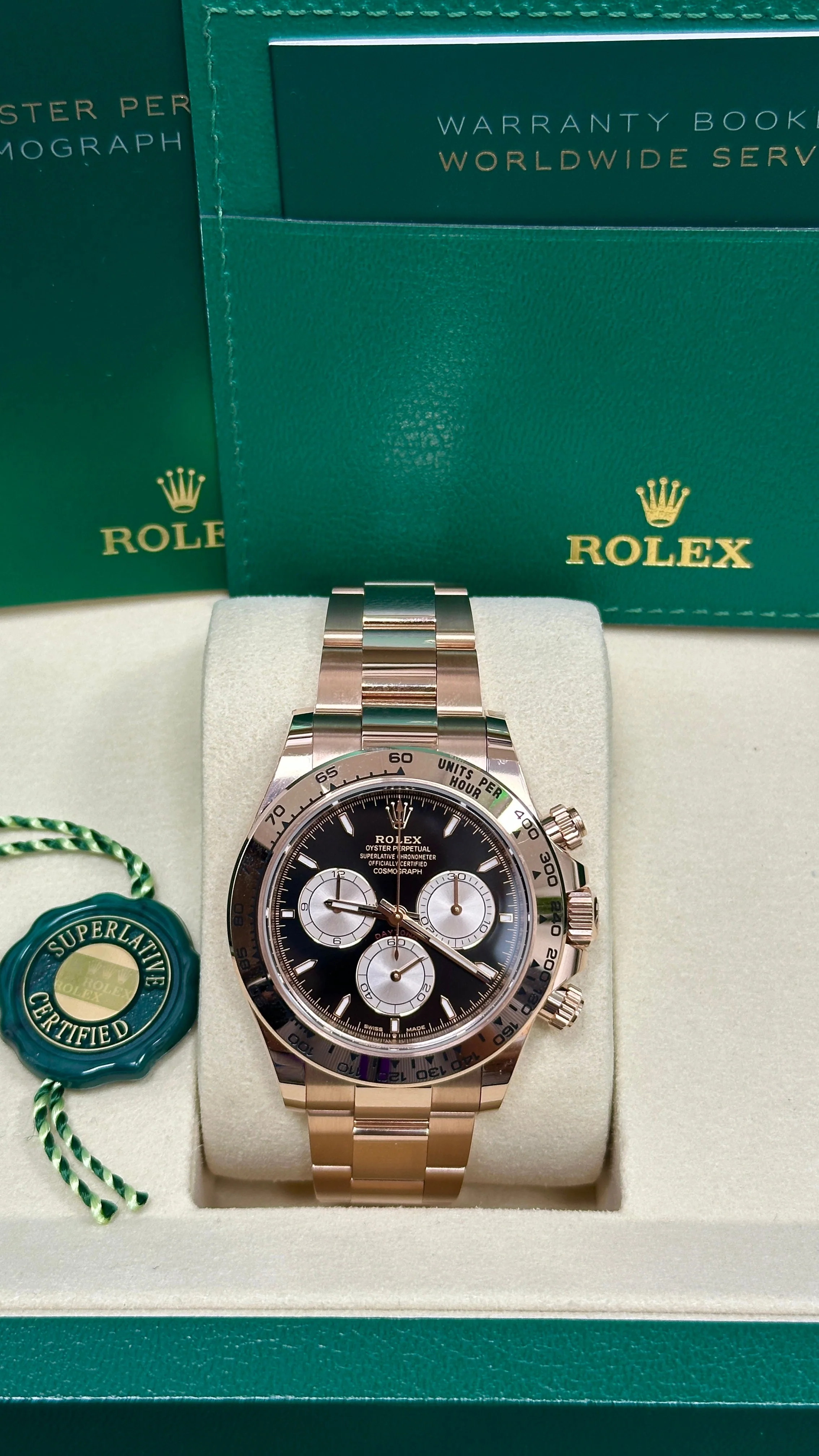 Rolex Cosmograph Daytona 40mm Everose Gold Black Dial 126505 – New 2025 / 2026 - Image 3