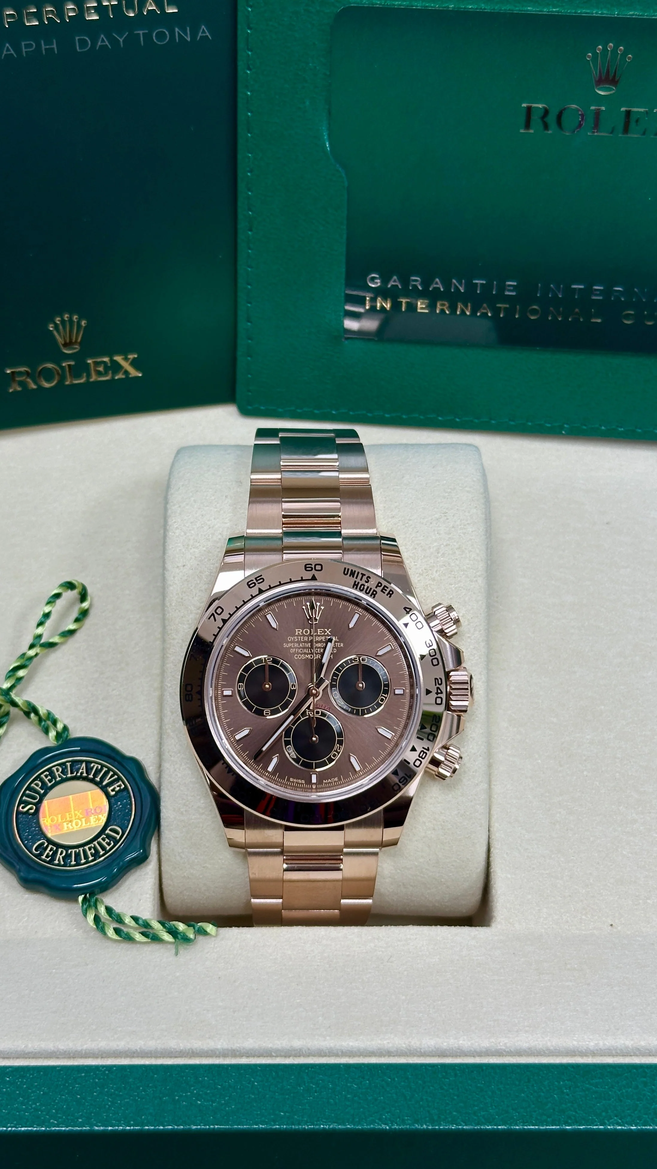 Rolex Cosmograph Daytona 40mm Everose Gold Chocolate Dial 126505 – New 2025 - Image 3