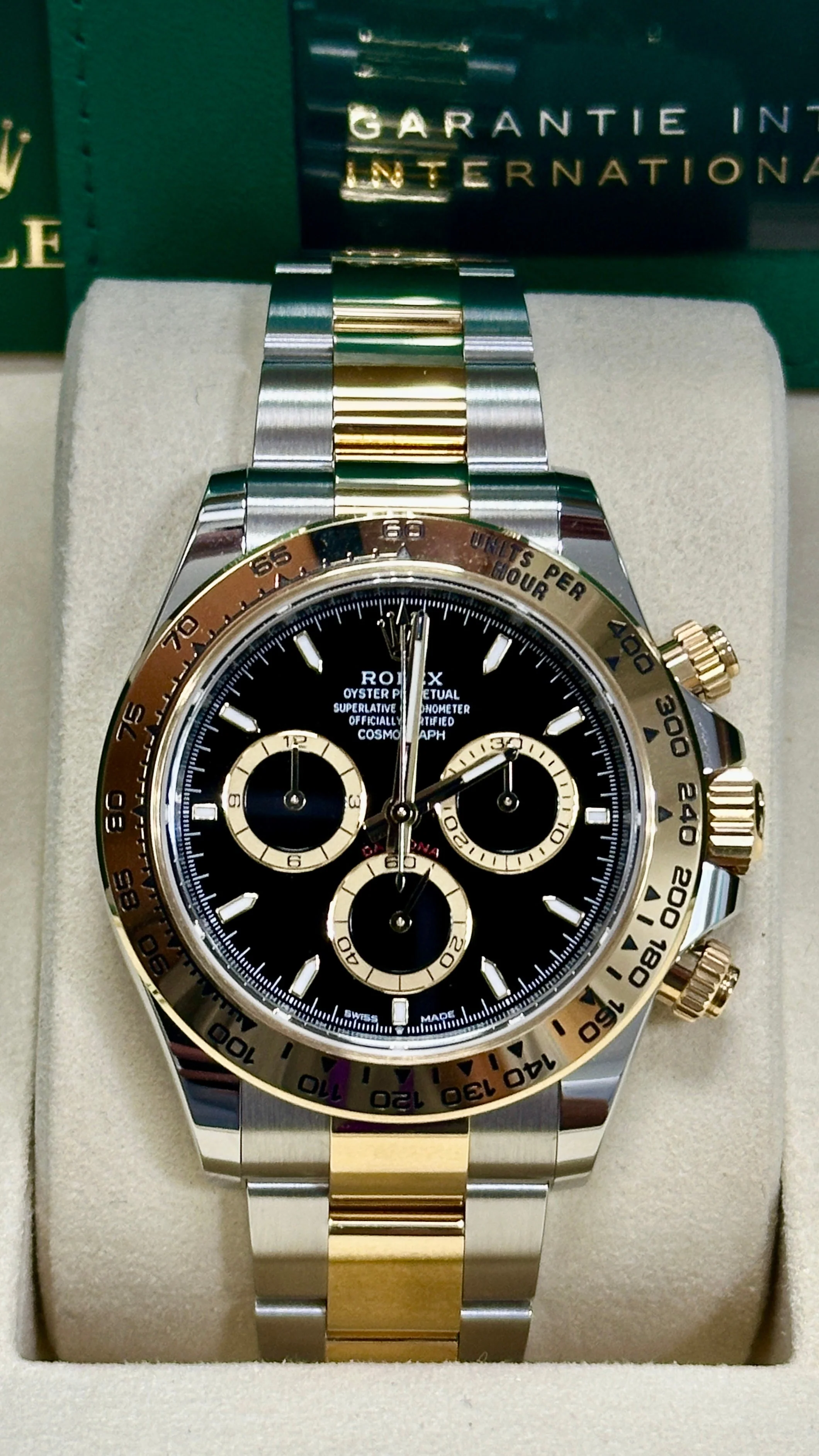 Rolex Cosmograph Daytona 40mm Two-Tone Yellow Gold Black Dial Gold Bezel 126503 – New 2025 / 2026 - Image 2