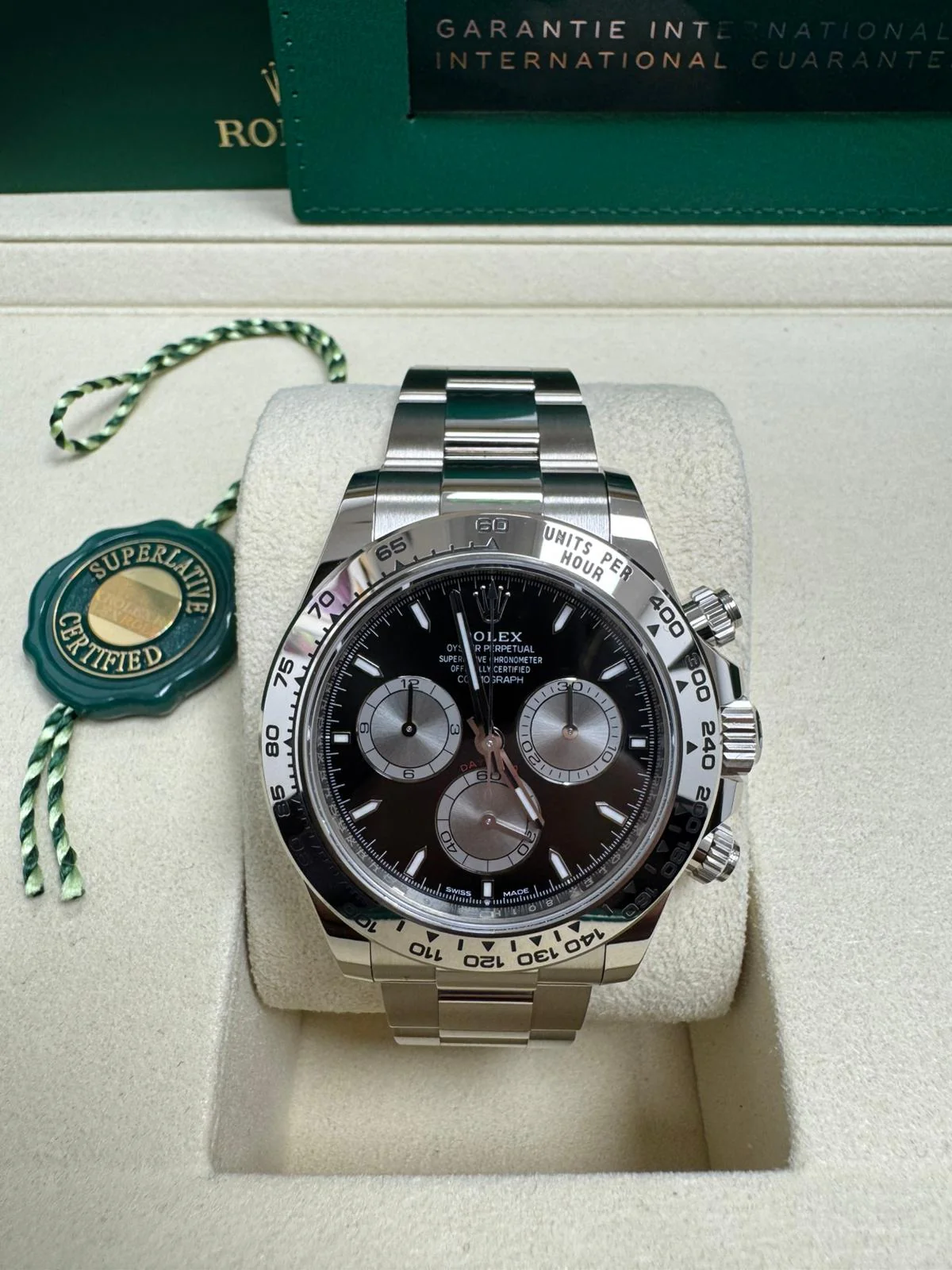 Rolex Cosmograph Daytona "Baby Le Mans" 40mm White Gold Black Dial 126509 – New 2025 - Image 2