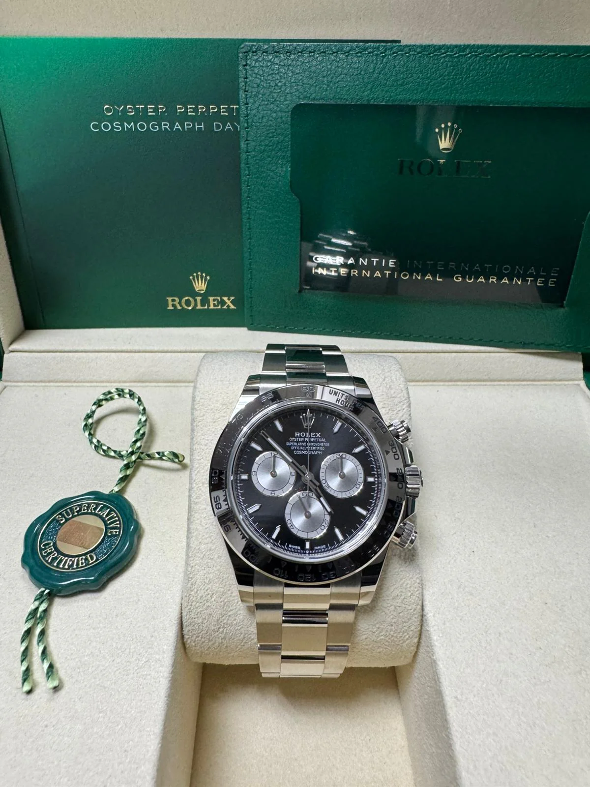 Rolex Cosmograph Daytona "Baby Le Mans" 40mm White Gold Black Dial 126509 – New 2025 - Image 3