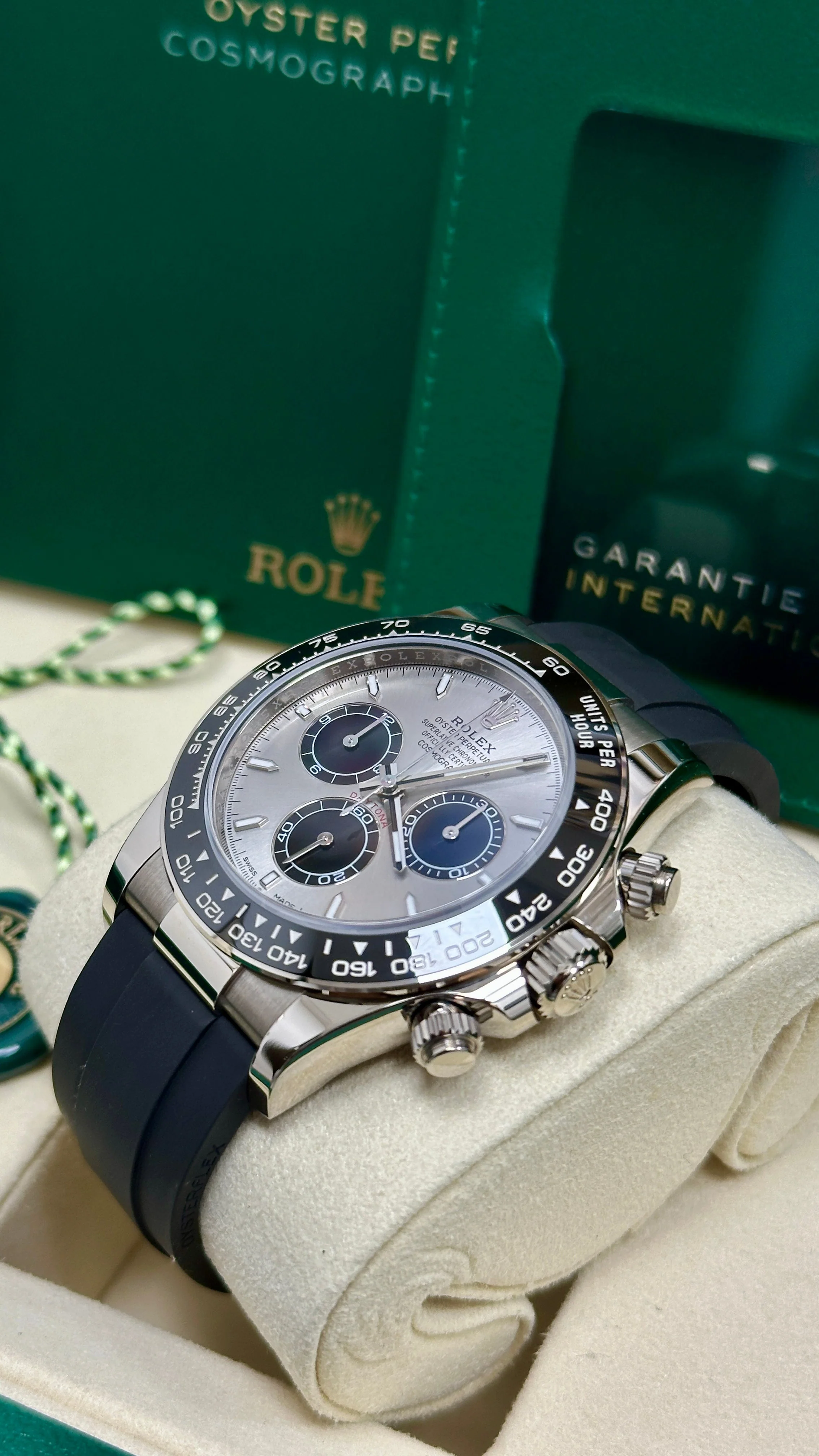 Rolex Cosmograph Daytona "Ghost" 40mm White Gold Grey Dial Oysterflex 126519LN – New 2025 / 2026 - Image 5