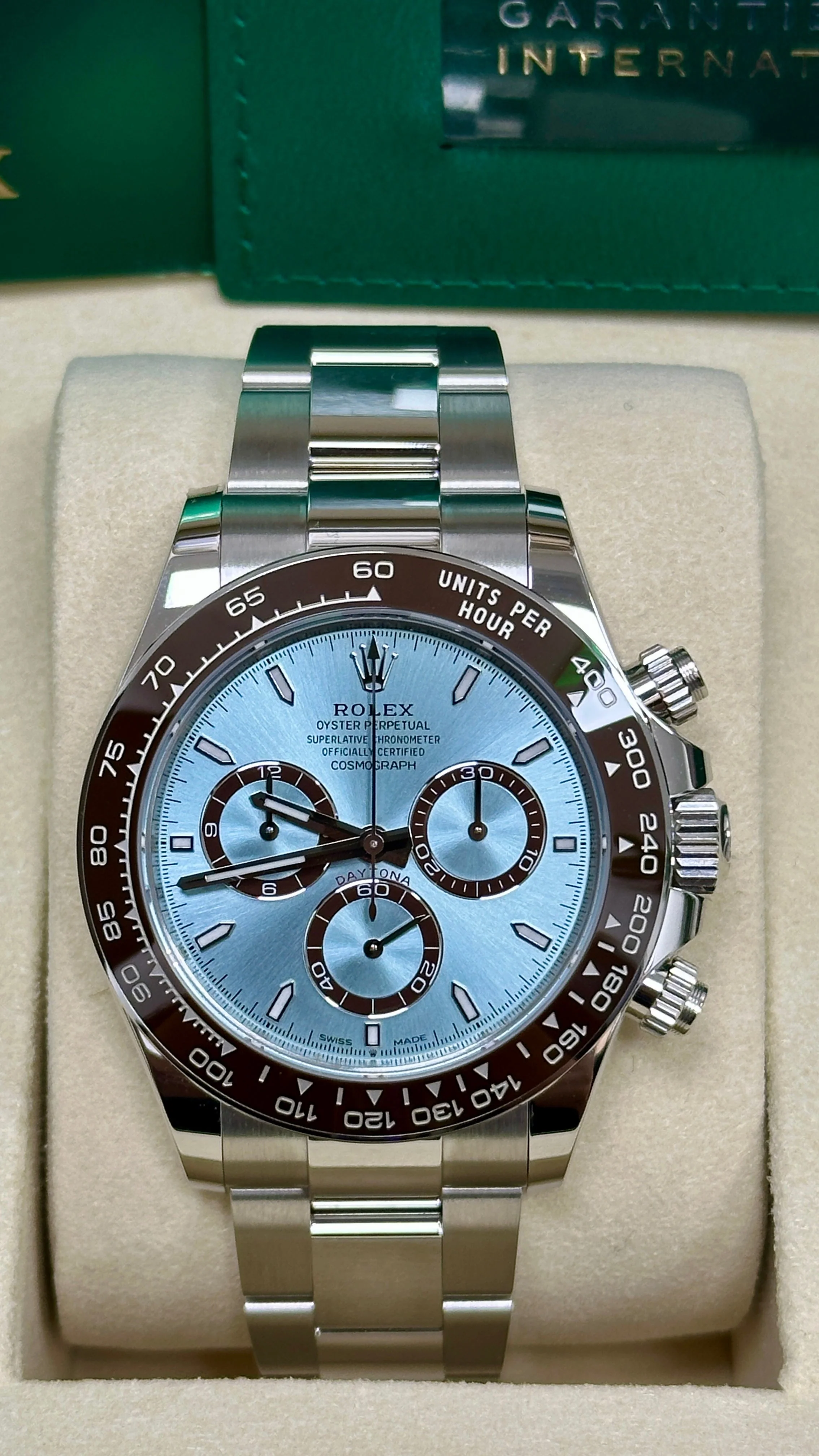 Rolex Cosmograph Daytona "Platona" 40mm Platinum Ice Blue Dial 126506 – New 2025 / 2026 - Image 2