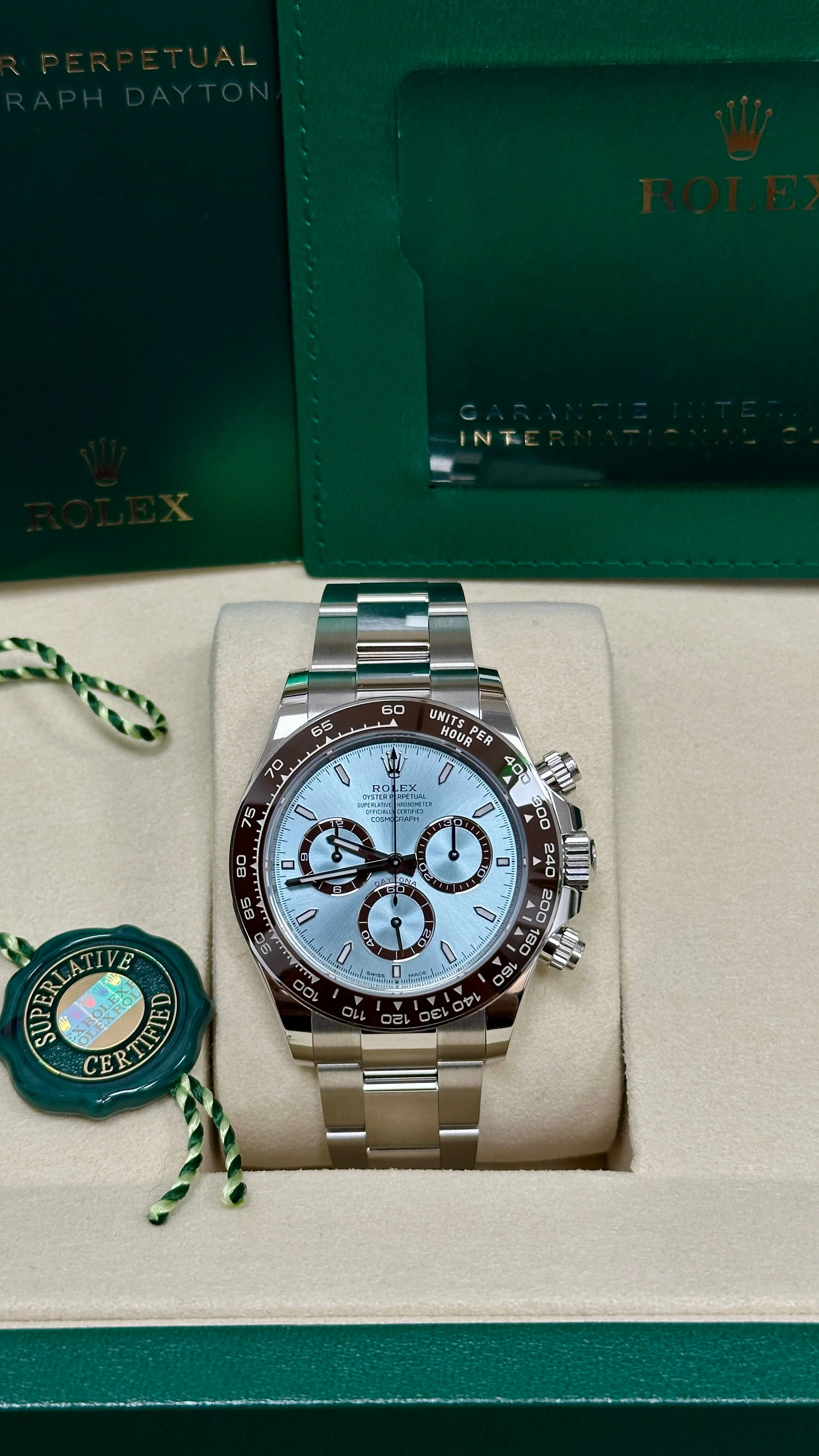 Rolex Cosmograph Daytona "Platona" 40mm Platinum Ice Blue Dial 126506 – New 2025 / 2026 - Image 3