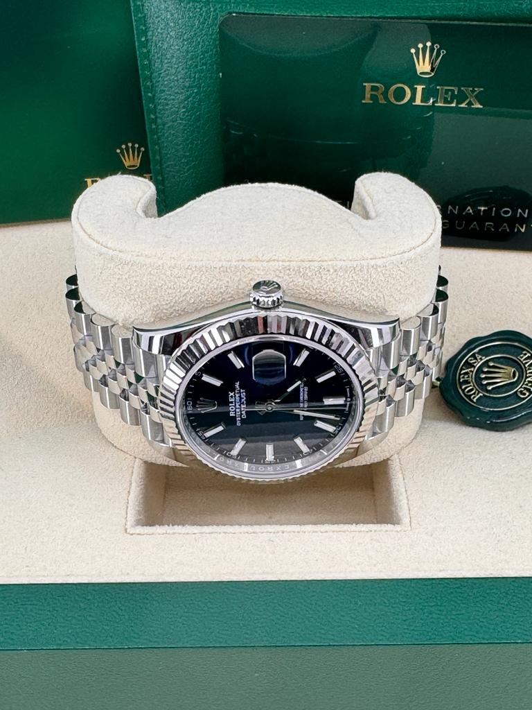 Rolex Datejust 41mm Blue Index Dial Fluted Bezel Jubilee Bracelet 126334 – New 2025 / 2026 - Image 3