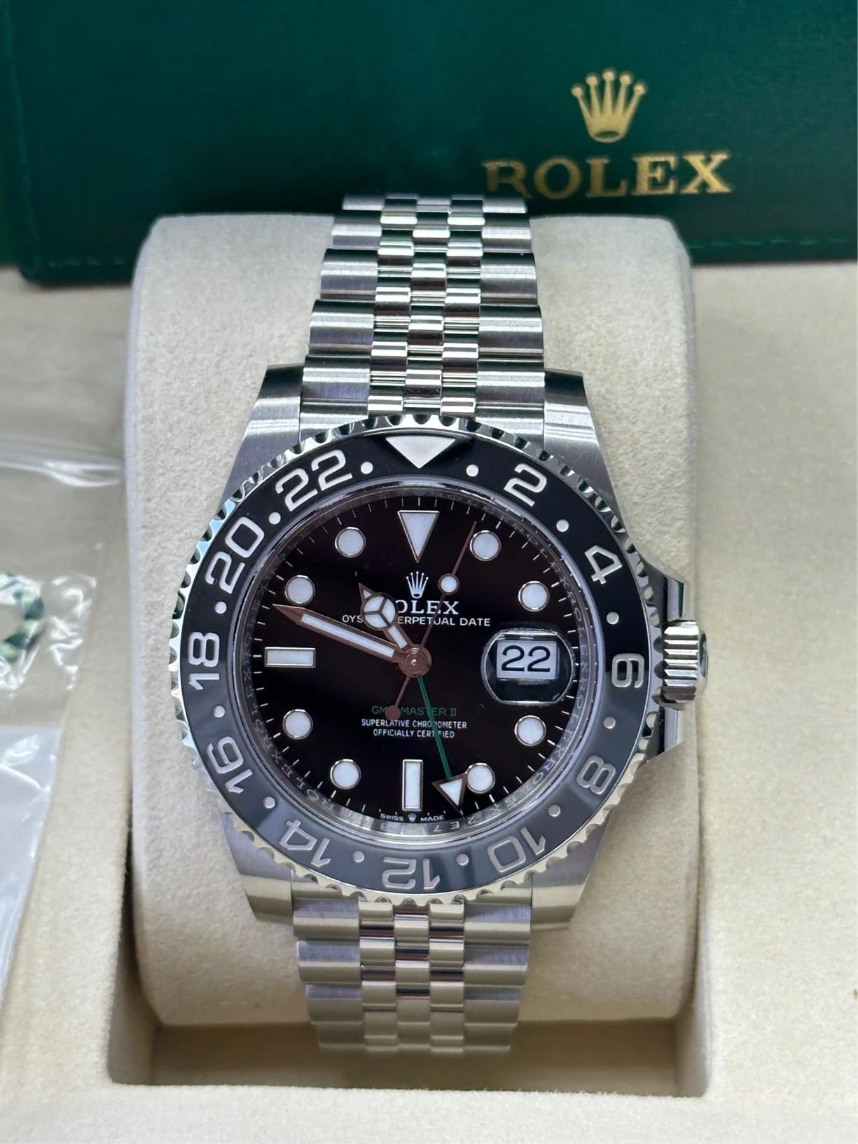 Rolex GMT-Master II "Bruce Wayne" 40mm Black Dial Black Bezel Jubilee Bracelet 126710GRNR – New 2025 / 2026 - Image 2