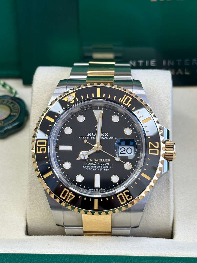 Rolex Sea-Dweller 43mm Two-Tone Yellow Gold Black Dial - 126603 - New 2025