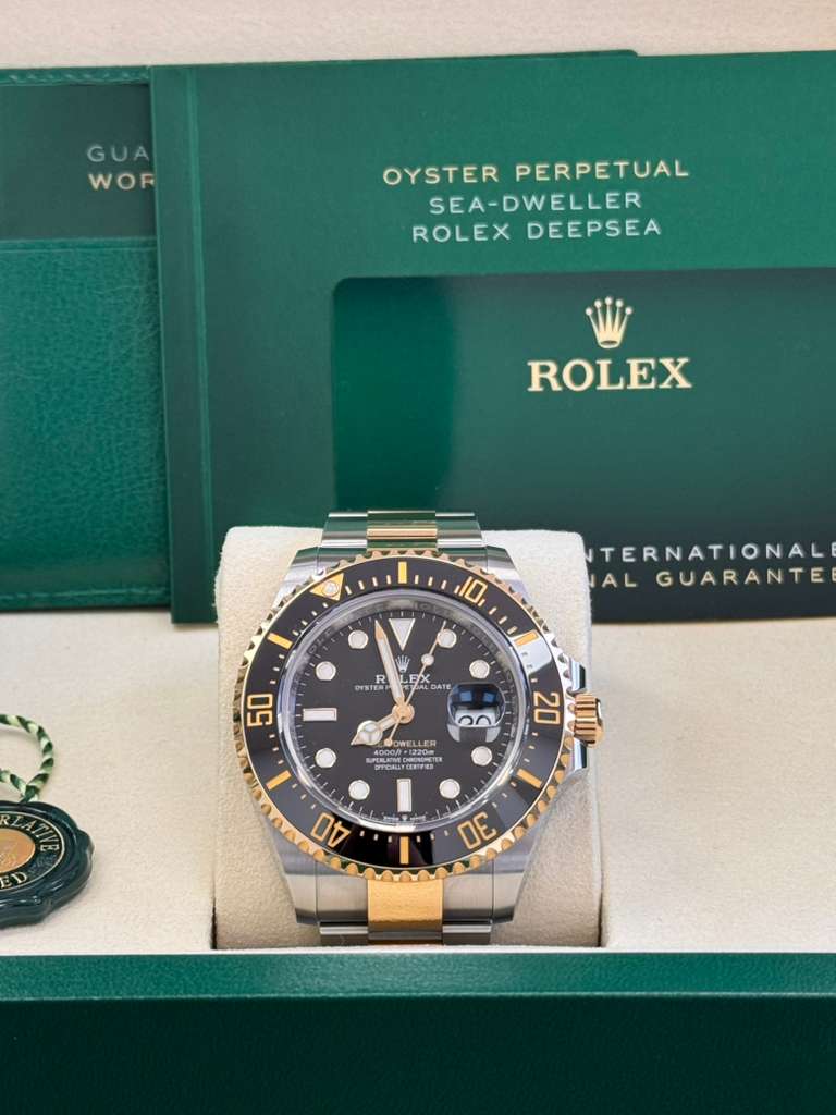 Rolex Sea-Dweller 43mm Two-Tone Yellow Gold Black Dial - 126603 - New 2025 - Image 4
