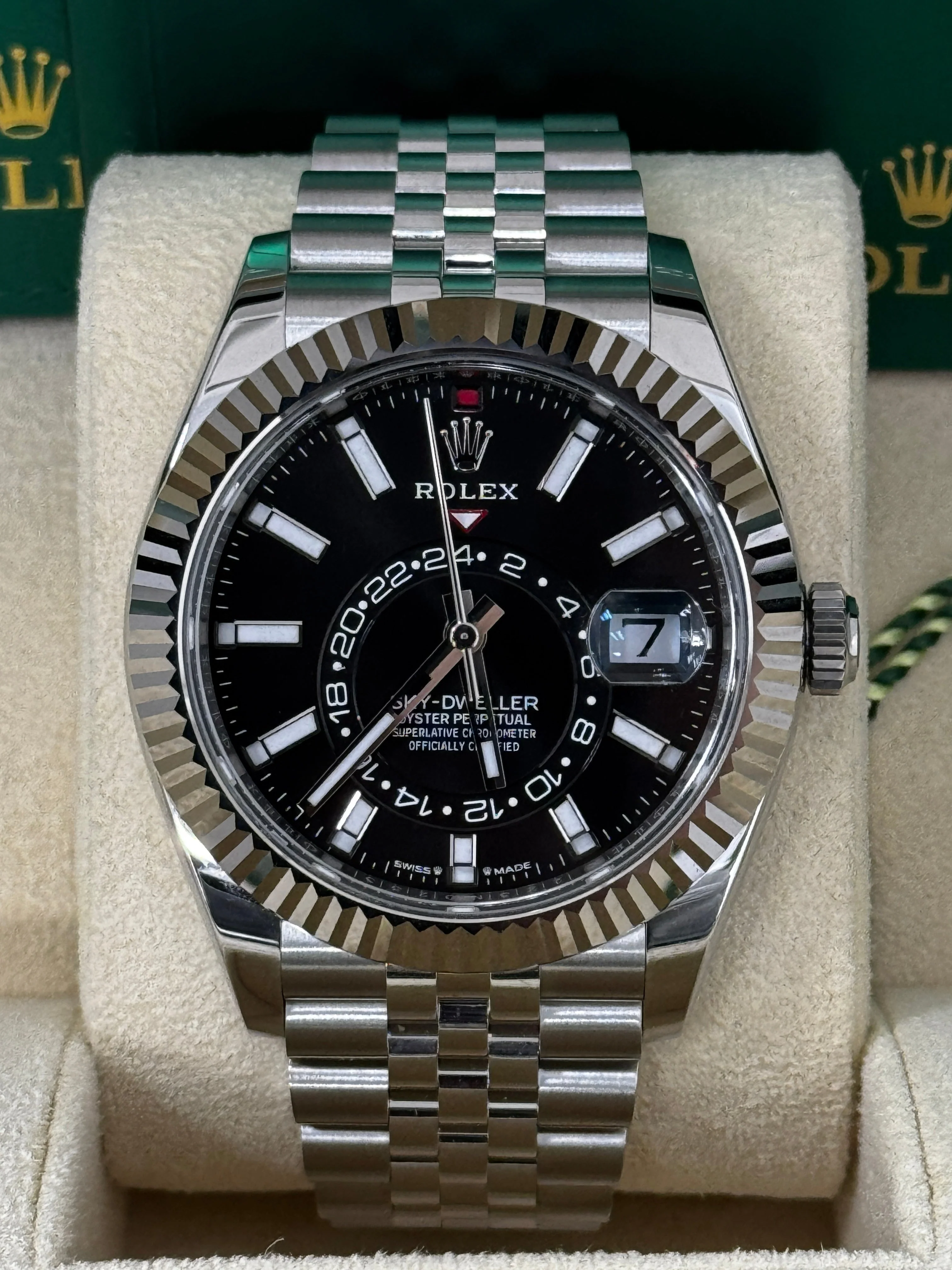 Rolex Sky-Dweller 42mm Black Dial Jubilee Bracelet 336934 – New 2025 / 2026 - Image 2