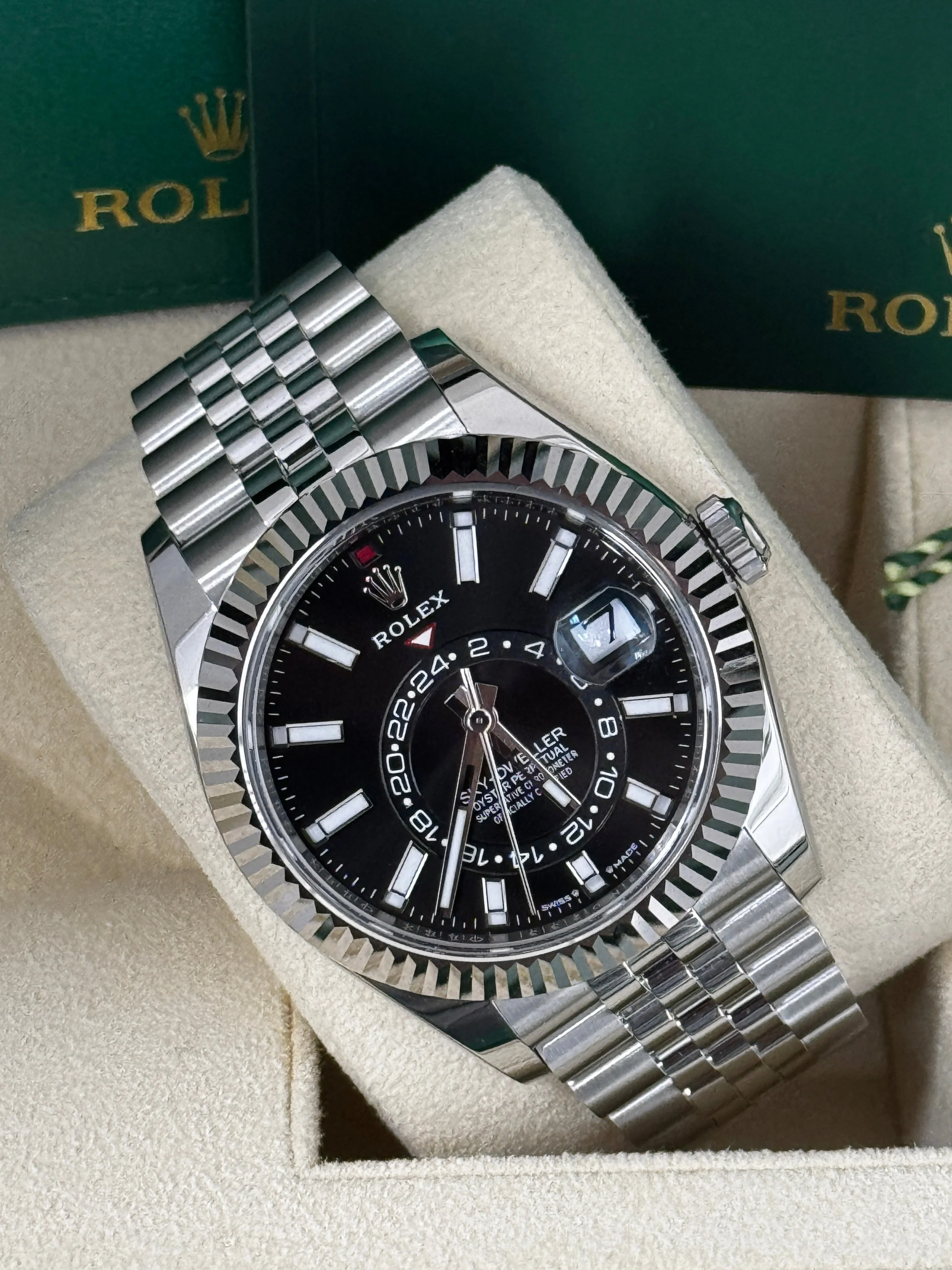 Rolex Sky-Dweller 42mm Black Dial Jubilee Bracelet 336934 – New 2025 / 2026 - Image 3