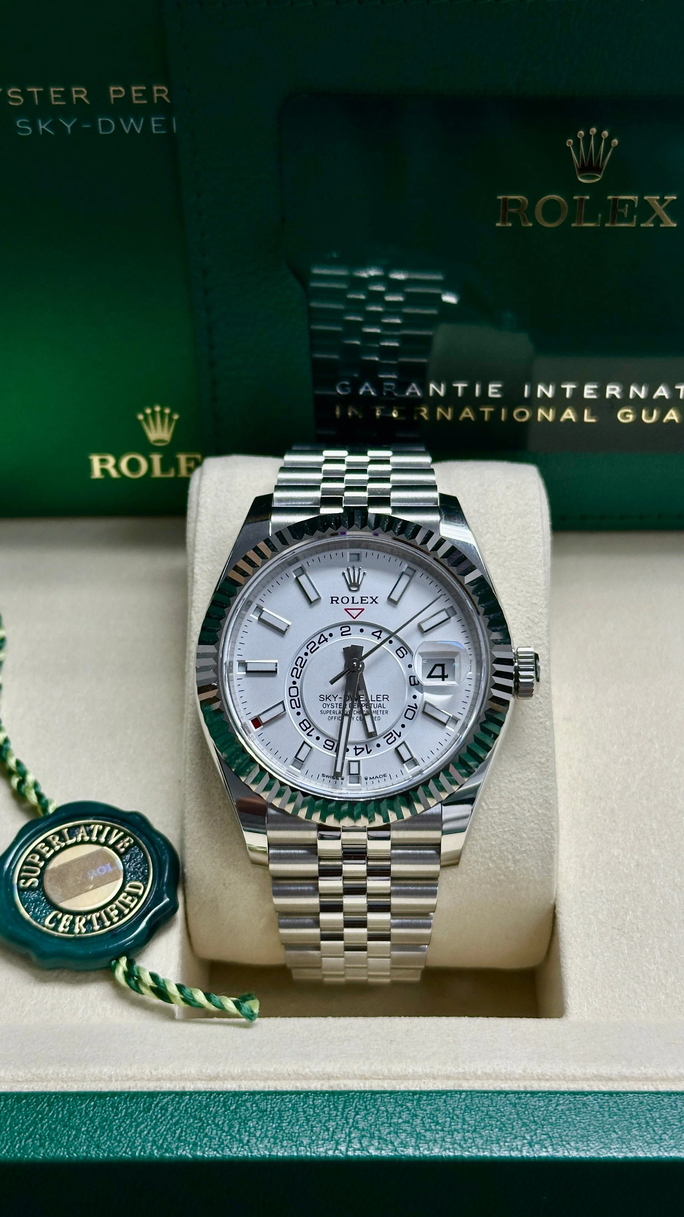 Rolex Sky-Dweller 42mm White Dial Jubilee Bracelet 336934 – New 2025 / 2026 - Image 3
