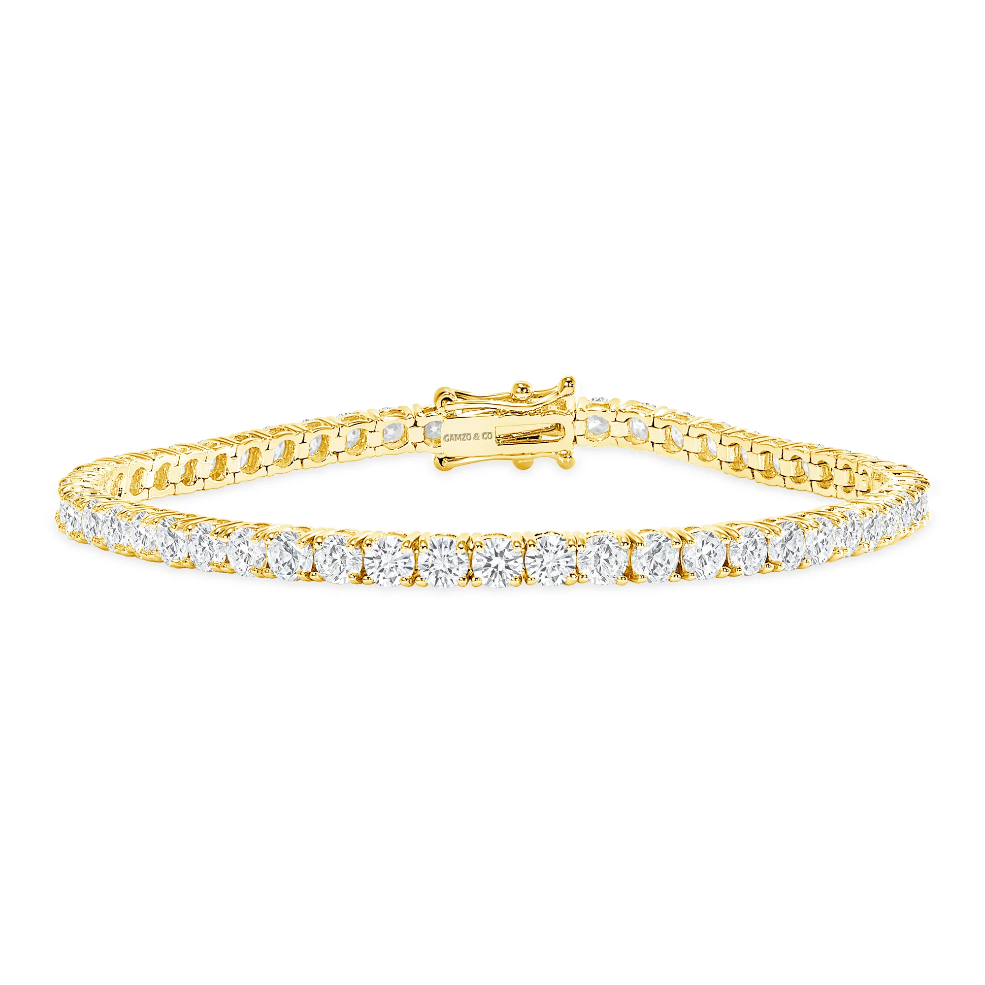 Diamond Tennis Bracelet - Natural Round Diamonds - Image 9